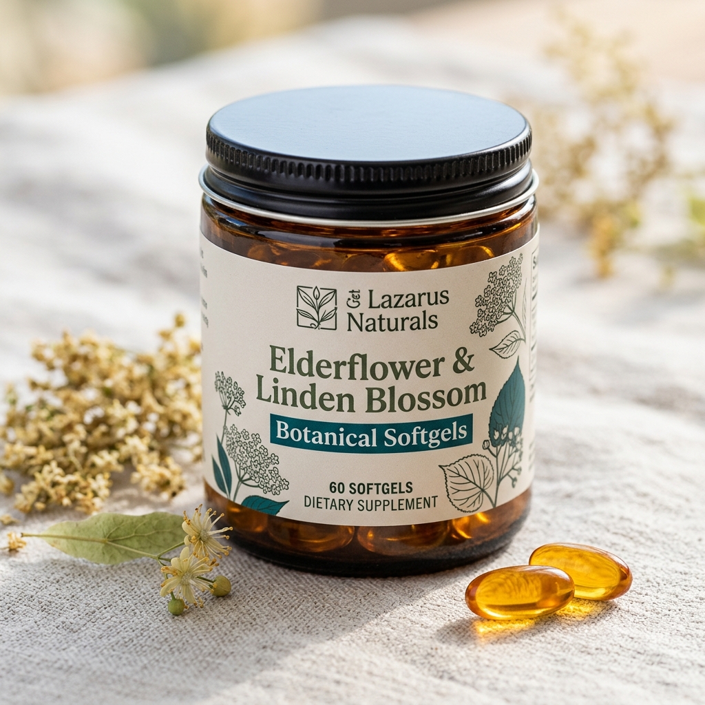 Elderflower & Linden Blossom Botanical Softgels - Image 3